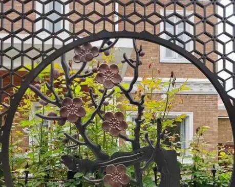 中式不锈钢屏风